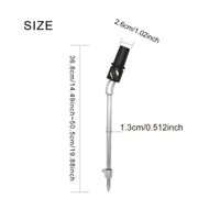 Telescopic Double Bass Endpin Support Rod Adjustable Double Bass Endpin Holder Metal Hardware for Contrabassists, Rehearsal