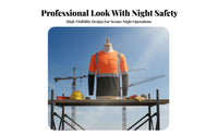 Long Sleeve Reflective Work Shirt Lightweight Long Sleeve Reflective Shirt High Visibility Top Machine Cleanable for Men