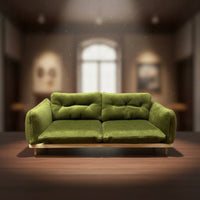 Miniature Sofa with Cushions Compact Miniature Couch Desktop Decoration