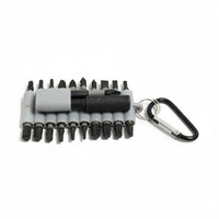 22 Pieces S2 Steel High-Rotational Force Driver Bit Set Long-Lasting Portable Screwdriver Bit Kit High Hardness Anti-Slip for Technicians