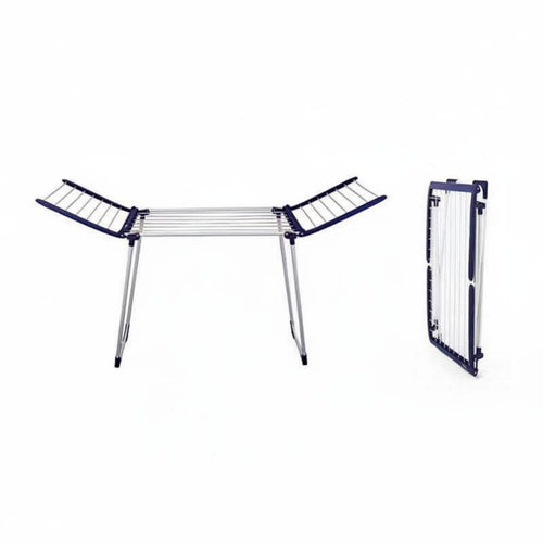 foldable Multimulti-tier Garment Rack Foldable Design Clothes Airer upright framework Space-Saving for Indoors, Bedroom, Camping