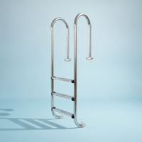 Stainless Steel Pool Ladder Polished Pool Ladder with Handrails Anti-Skid for Spa