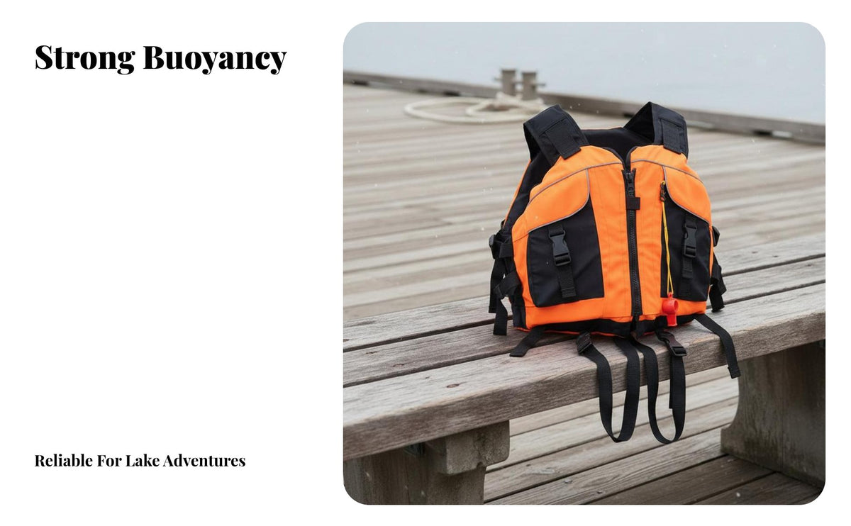Grown-up Flotation Device Lightweight & Comfortable Kayaking Flotation Device Adjustable Flotation Vest Breathable Material