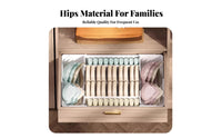 Adjustable Compartment Box Space Saving Drawer Organizer Stackable for Wardrobe