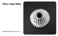 Screw-on Freewheel Replacement Part Threaded Bike Freewheel Cycle Rear Sprocket Cluster Effortless Shifting Steel Construction