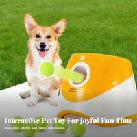 Adjustable Distance Automatic Dog Ball Er Independent Play Dog Tennis Ball Thrower Mental Stimulation for Backyard, Home, Park