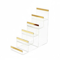 Acrylic Wallet Display Detachable Clear Acrylic Display Stand Multi-Tier Design Tiered Purse Holder for Collectors