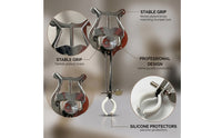 Compact Marching Trumpet Lyre Metal Trumpet Marching Lyre Portable Music Clip with Clamp Long-Lasting for Rehearsals