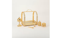 Openwork Incense Burner Set Decorative Incense Holder Set with Tray Versatile Multifunction for Living Room