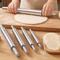 Stainless Steel Rolling Roller Polished Pastry Rolling Roller Pastry Roller Easy to Clean Cooking Gear Even Surface