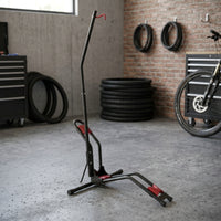 Space-Saving Upright Bike Stand Stable Two-Wheeler Parking Stand Vertical Floor Bike Rack Freestanding for Cyclists, Riders, Apartment