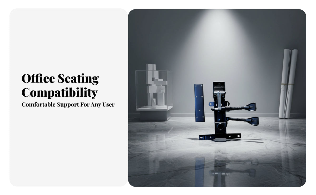 Steel Office Chair Recline Mechanism Spring-Linked Office Chair Tilt Mechanism Metal Mounting Plate