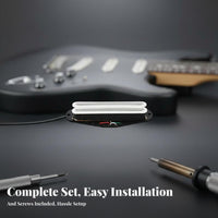 Low Noise Single Coil Size Humbucker Humbucking Single Coil Sized Humbucker Hum Cancelling Hot Pickup High Output for Electric Guitarists, Musicians, DIY Enthusiasts, Instrument Repair, Live Performance, Studio Recording