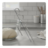 2 Pieces Widely Compatible Hand Mixer Beater Long-Lasting Hand Mixer Whisk Rust-Resistant Egg Whisk Beater