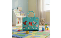 Textile Learning Toy Develops Fine Motor Skills Young Child Busy Board Dressing Toy for Young Children, Preschoolers, Car Rides