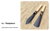 Manganese Steel Tool Outdoor Digging Tool Versatile Wood Handle Weeding Trowel for Clam Diggers, Yard Work, Beachcombing, Camping