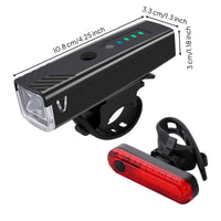 Easy to Install Usb Rechargeable Bike Headlight Rainproof Smart Sensor Bike Light 200 M Beam Distance High Brightness Cycle Headlamp Long Battery Life for Cyclists, Night Riding