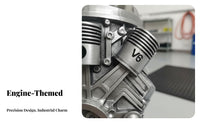 3D Sculpted Details V8 Engine Mug Sturdy Construction V8 Engine Coffee Mug Rust-Resistant for Mechanics, Engineers, Man Cave, Garage, Home