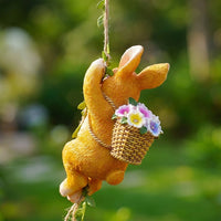 Hanging Animal Garden Ornament, Resin Animals Woodland Creature Decor, Pastoral Outdoor Hanging Decor, Cute Garden Animal for Patio