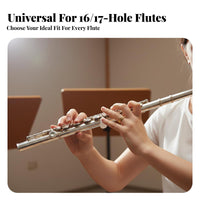 Flute Finger Rest Comfortable Silicone Flute Grip Universal Fit Instrument Accessory for Students, Practice Practices, Music Lessons