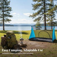 Pole-Less Mesh Tent Portable Camping Shelter Lightweight Screen for Backpackers, Tripers, Backpacking, Hiking, Trip