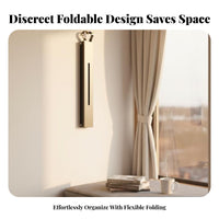 Folding Wall-Mounted Clothes Rack Foldable Wall Hanger Retractable