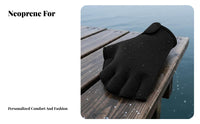 Increases Propulsion Webbed Swim Gloves Cold Resistant Uncovered Finger Swimming Gloves Adjustable Wrist for Snorkelers, Adults, Diving