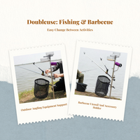 Stainless Steel Fishing Pole Holder, Multi-Function, Upright