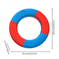 Solid Foam EVA Swim Loop Double Color Non Inflatable Swim Loop Segmented Design Circular Flotation Aid Polished Surface