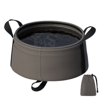 Nylon Collapsible Basin Drawstring Pouch Foldable Basin Multi-Purpose Foldable Pail Easy to Clean