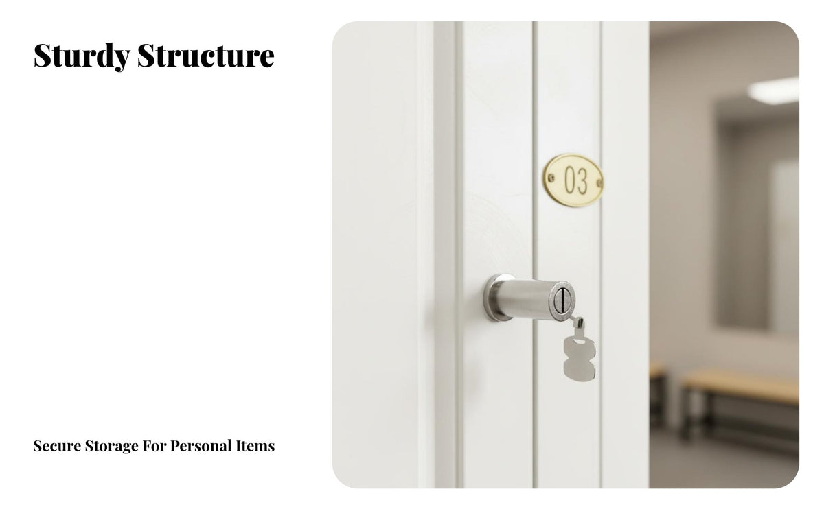 Optional Smart Lock Employee Personal Locker Large Capacity Employee Storage Locker Long-Lasting Gym Storage Cabinet Heavy Duty for Employees, Students, Mind-Body Studio Studio, Dormitory, Office, Spa