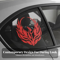 Self Phoenix Car Decal Easy to Apply Phoenix Sticker Waterproof for Motorcycle Riders, DIY Enthusiasts, Fuel Container Cap, Window, Wall