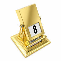 Freestanding Rotary Perpetual Desk Calendar Reusable Desktop Perpetual Calendar Weighted Ornament Daily for Professionals