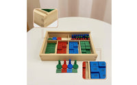 Wooden Math Toy with Tray Educational Hands-on Math Set Hands-on Counting Number Pieces for Young Children, Playroom