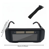 Protection Auto Darkening Soldering Goggles Adjustable Strap Arc-Welding Soldering Eye Mask Lightweight Safety Gear for Welders