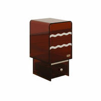Cream design dual-level Narrow Stand Space-Saving Nightstand Minimalist Design Side Table Multi-Functional for Apartment Dwellers, Homeowners, Students, Small Spaces, Living Room, Entryway, Home Office