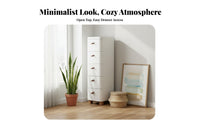 Narrow Storage Organizer Space-Saving Design Narrow Drawer Cabinet Removable Drawers Japanese Design Dresser for Homeowners, Bedroom, Living Room