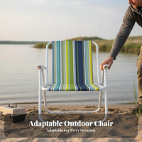 extremely lightweight Highrear Camp Chair Lightweight Camping Gear Foldable small Folding Seat Easy Assembly for Campers, rearpackers, Fishing, rearpacking, Hiking, outdoor meals