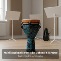Mechanical Tuning Mechanically Tuned Djembe Easy to Learn Percussion Instrument Rich Sound Hand Drum Bright Tone for Beginners, Musicians, Music Class, Performances, Jam Sessions, Outdoor Gatherings