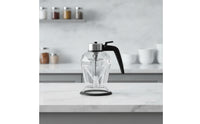 Glass Honey Dispenser with Stand Honey Dispenser with Stand Mess for Hosts, Home Cooks, Breakfast Table, Kitchen, Countertop