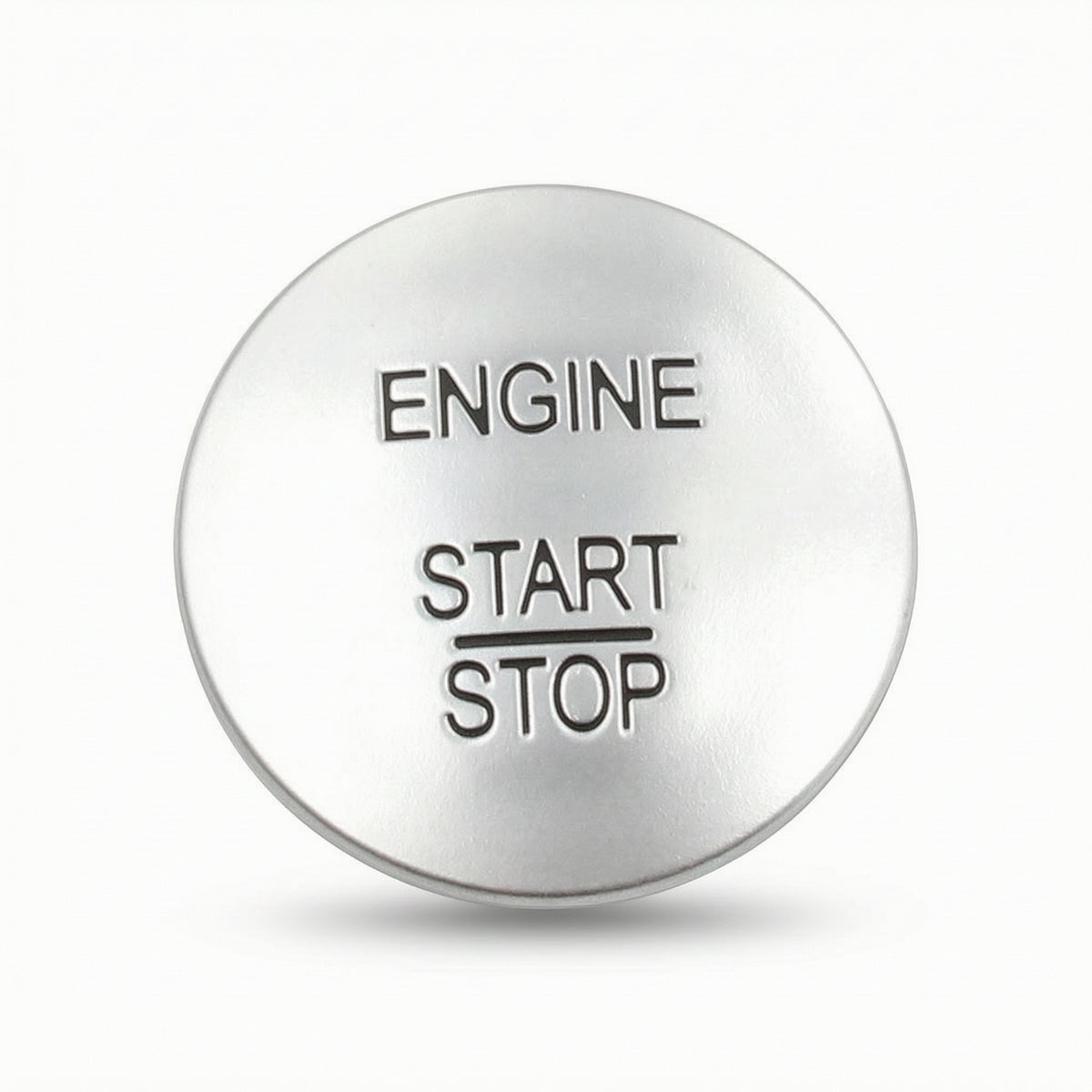 Keyless Go Start-Stop Ignition Button OEM Keyless Push Start Button Direct Replacement Brushed Metal for Car Owners, Dashboard