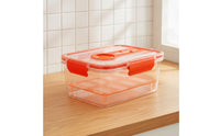 Produce Saver with Drain Tray Airtight Colander Bin with Insert Food Storage Container with Lid Dishwasher-Safe