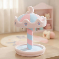 Fuzzy Display Rack Tabletop Rotating Display Stand Cute for Nursery