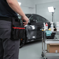 Tool Waist Bag with Belt Compact Tool Pouch with Belt Multi-Pocket Hands-Hands-Available for Electricians, Home Repairs