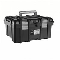 Latch Closure Hard-Shell Tool Box Heavy-Duty Portable Tool Box Reinforced Carry Handle