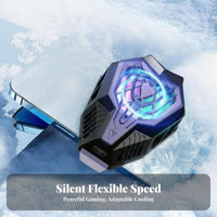 Low Noise Operation Attachable Phone Cooler 2-Speed Adjustable Gaming Phone Cooler Wide Compatibility for Live Streamers, Vlogging