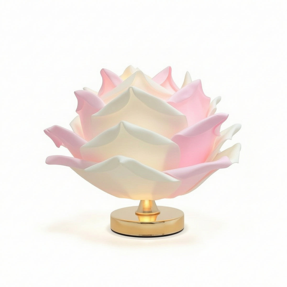 Table Lamp with USB Switch Dimmable Flower Lamp Floral for Vanity