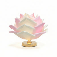Table Lamp with USB Switch Dimmable Flower Lamp Floral for Vanity