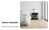 2-Drawer Bedside Chest Minimalist Design Side Cabinet Modern & Design Easy Assembly for Apartment Dwellers, Students, Office