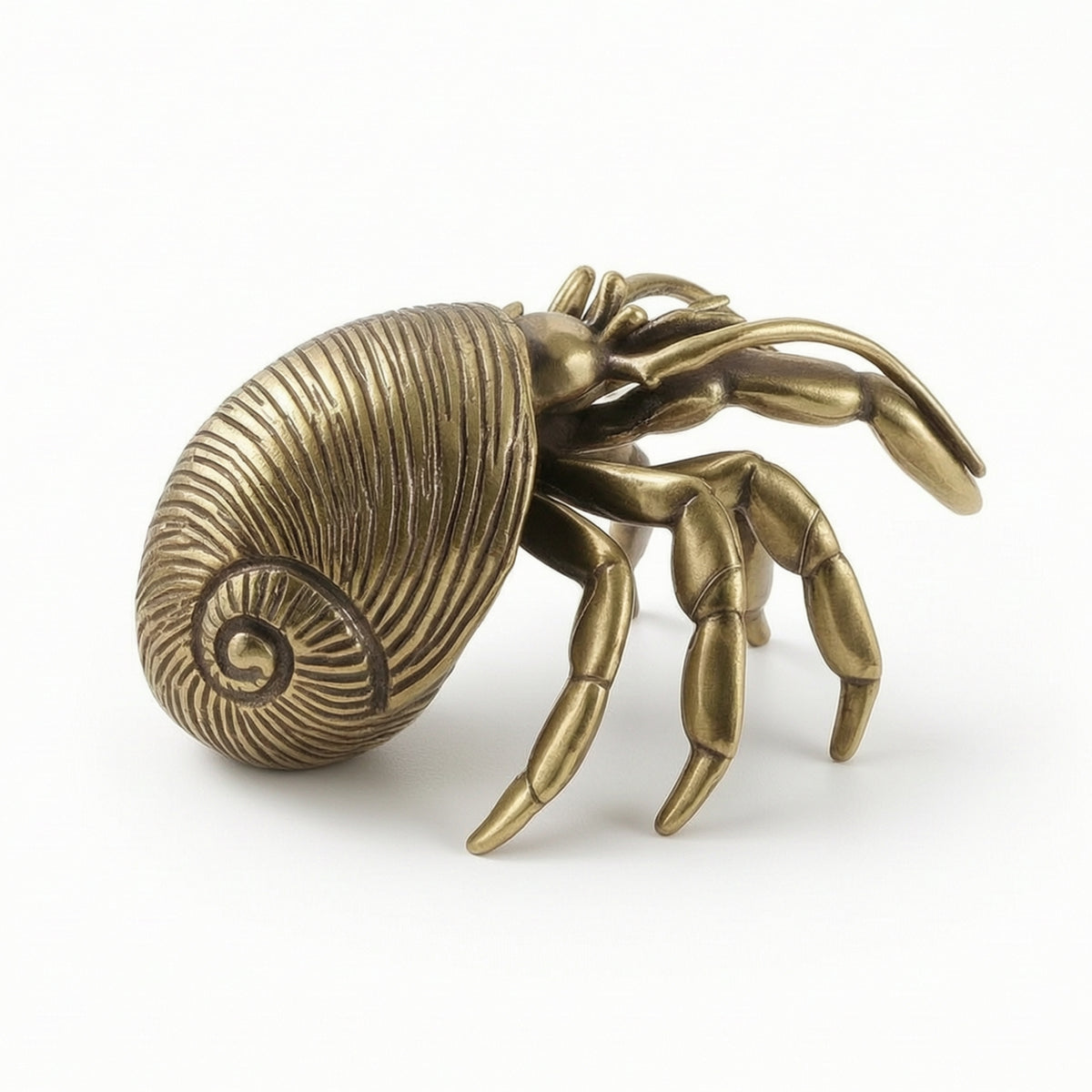 Hermit Crustacean Figurine Textured Tea Pet Realistic Tabletop Decor for Shelf